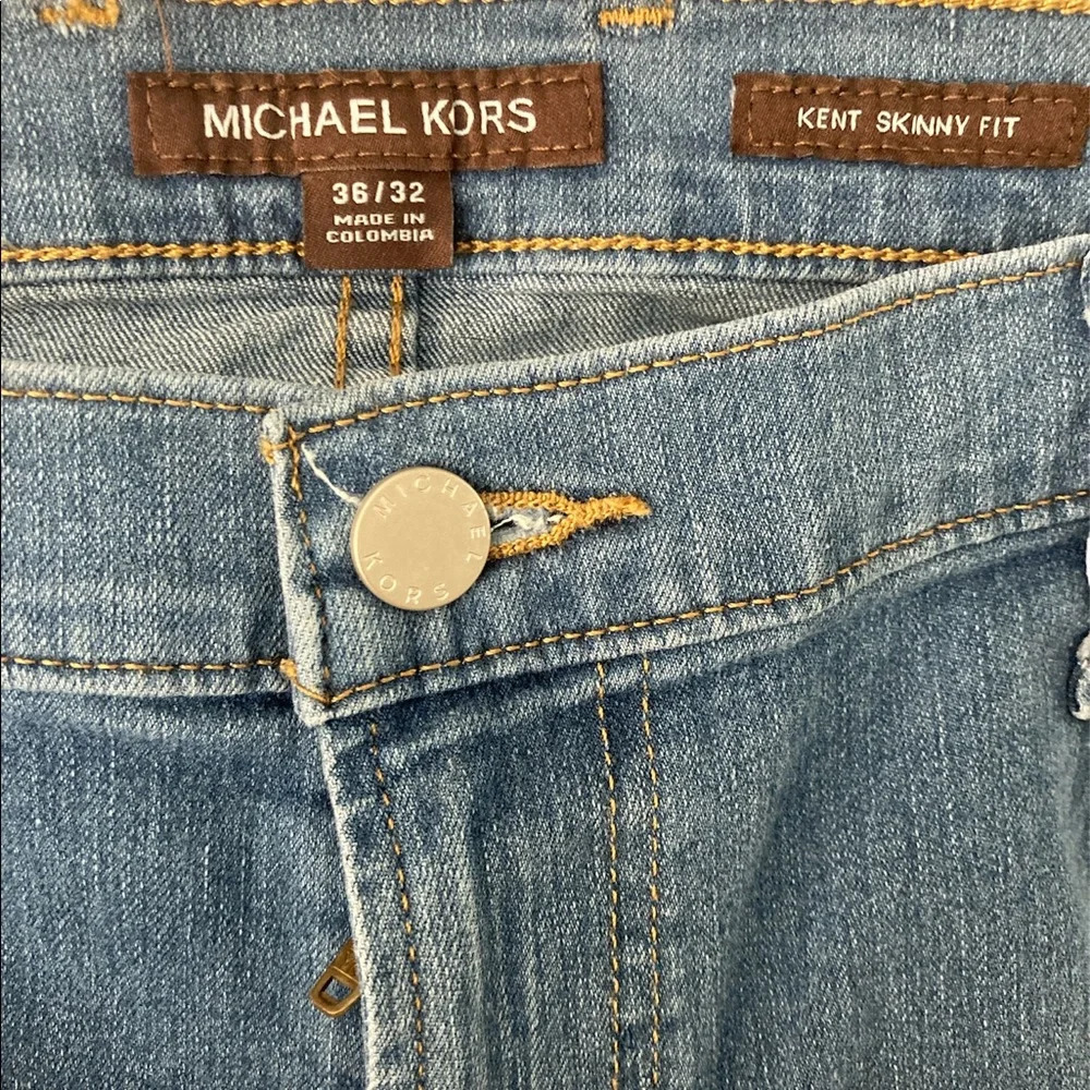 Michael Kors Men’s Blue Skinny Fit Jeans 36/32 Brand New With Tag - Picture 7 of 7